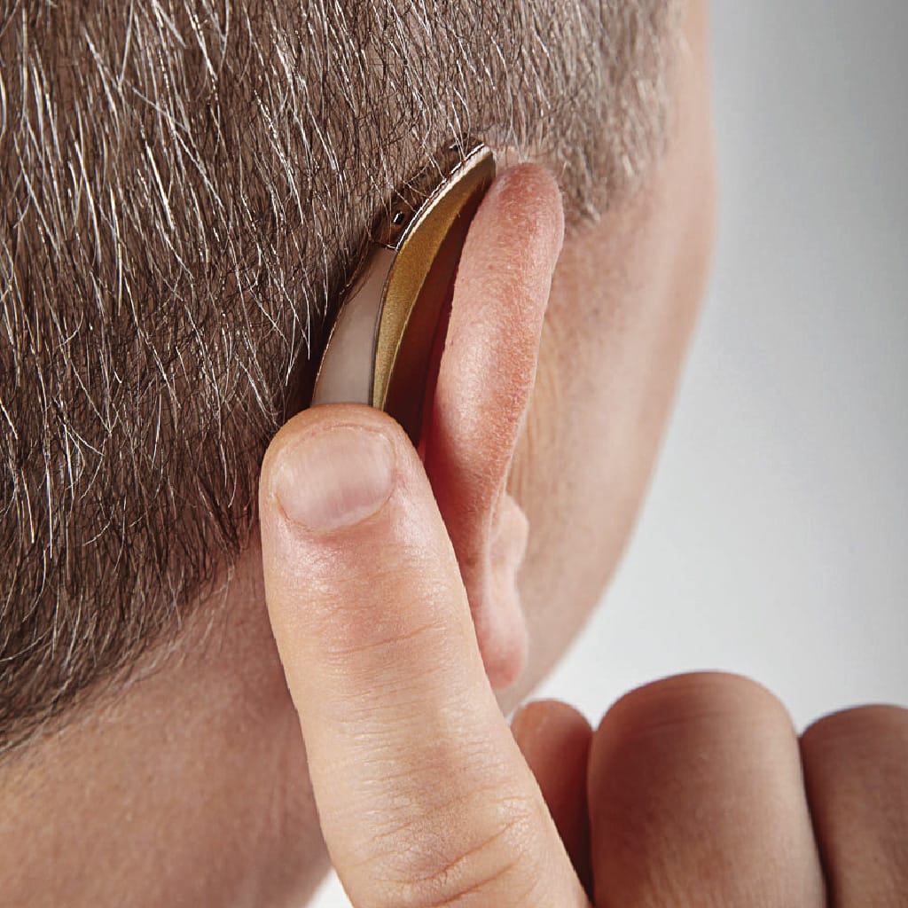 Behind the Ear (BTE) on ear