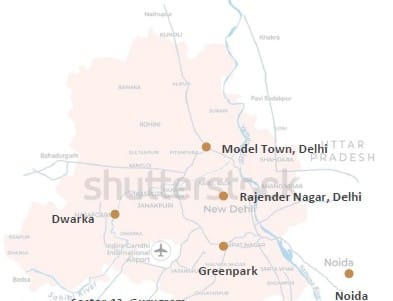 Delhi Map Locations